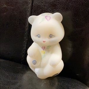 Fenton Bear with hand painted